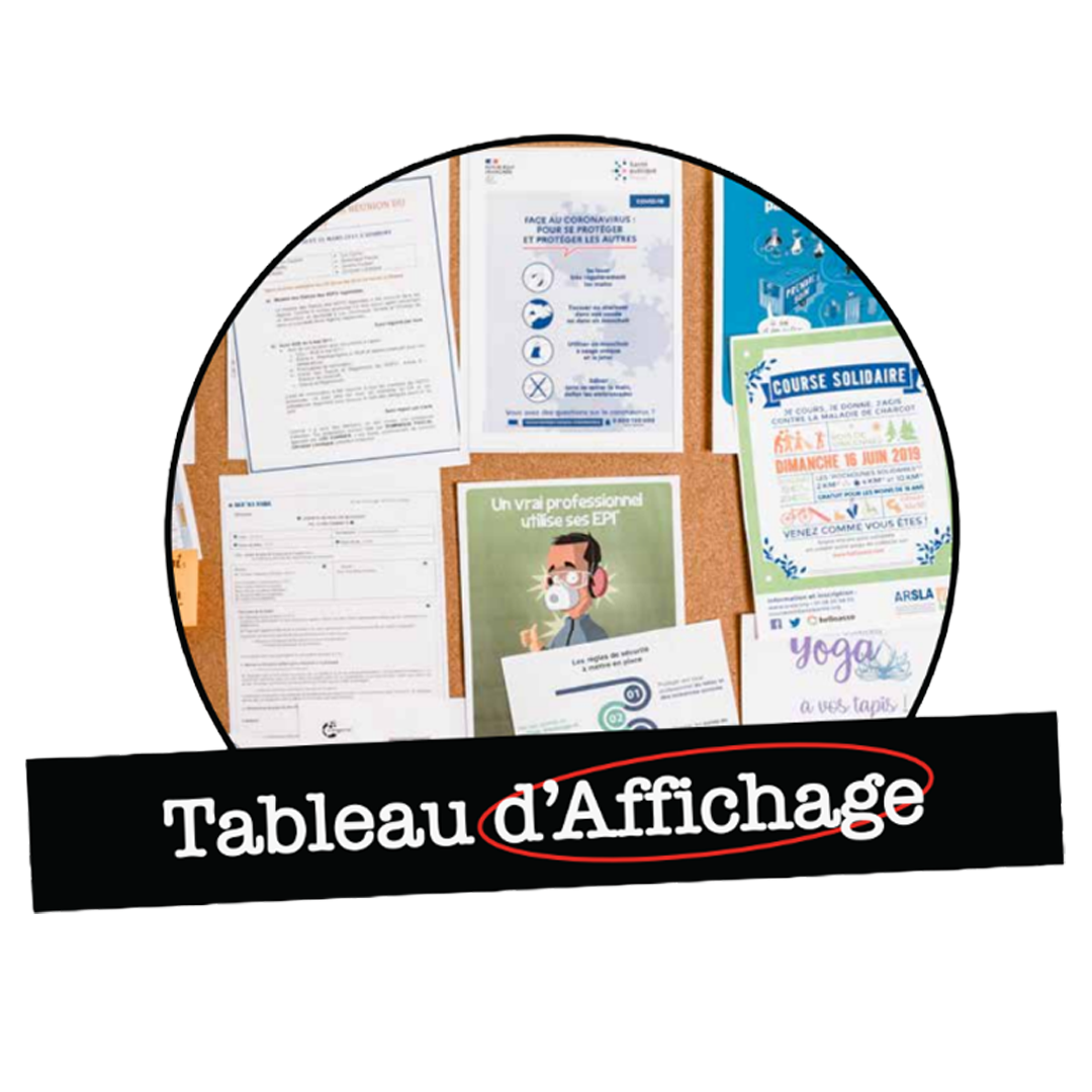 TABLEAU DAFFICHAGE