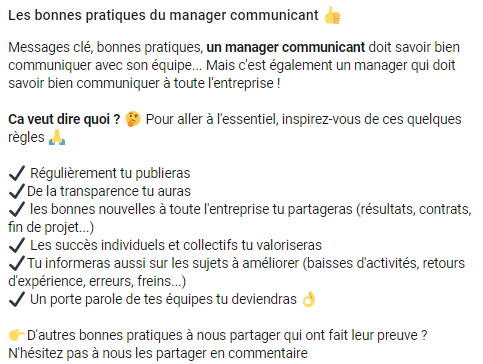 idees de bonnes pratiques du communicant