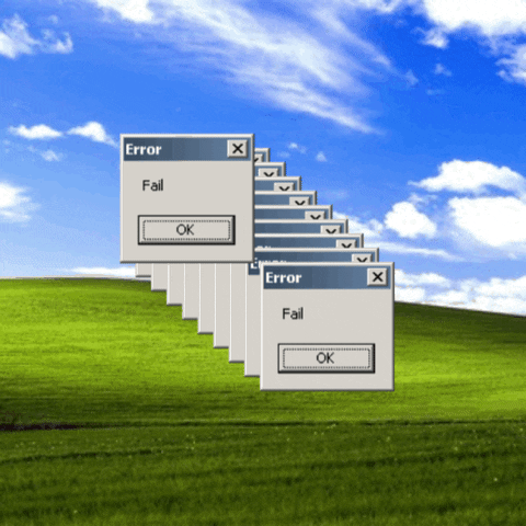 spam error windows